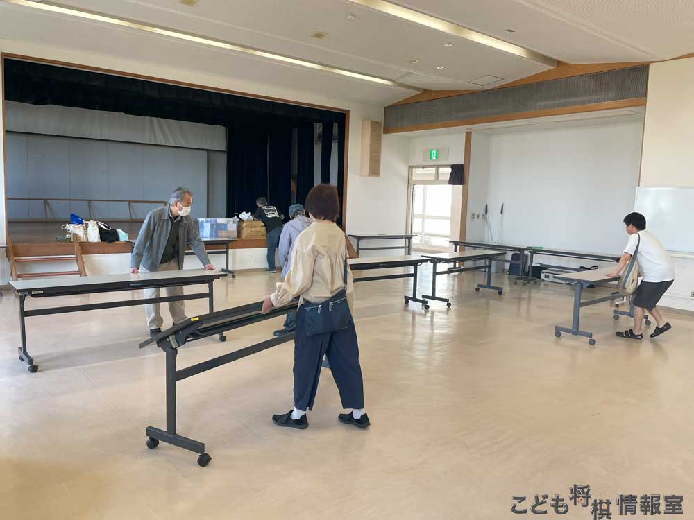 会場設営