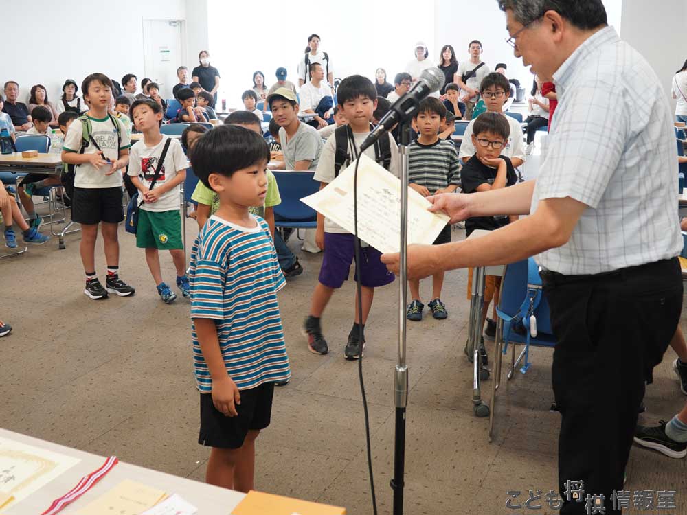 B級優勝の吉川君